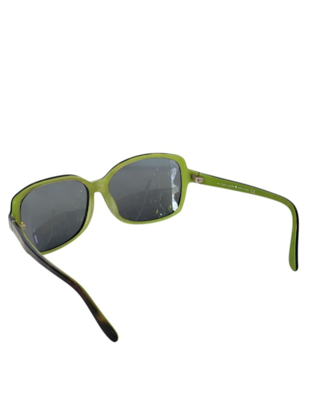 KATE SPADE AILEY Green & Brown Tortoise Black Lenses Sunglasses 58 mm 06 - Picture 7 of 10